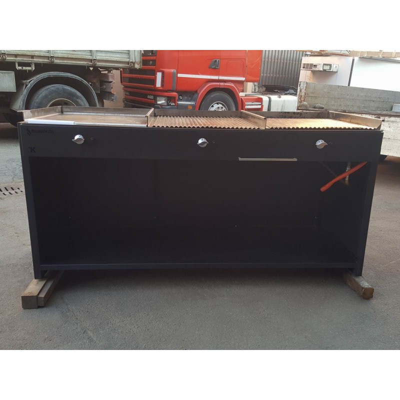 Fry top barbecue gas