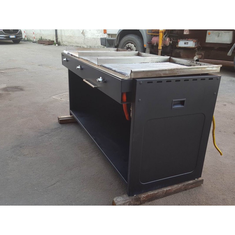 Fry top barbecue gas2